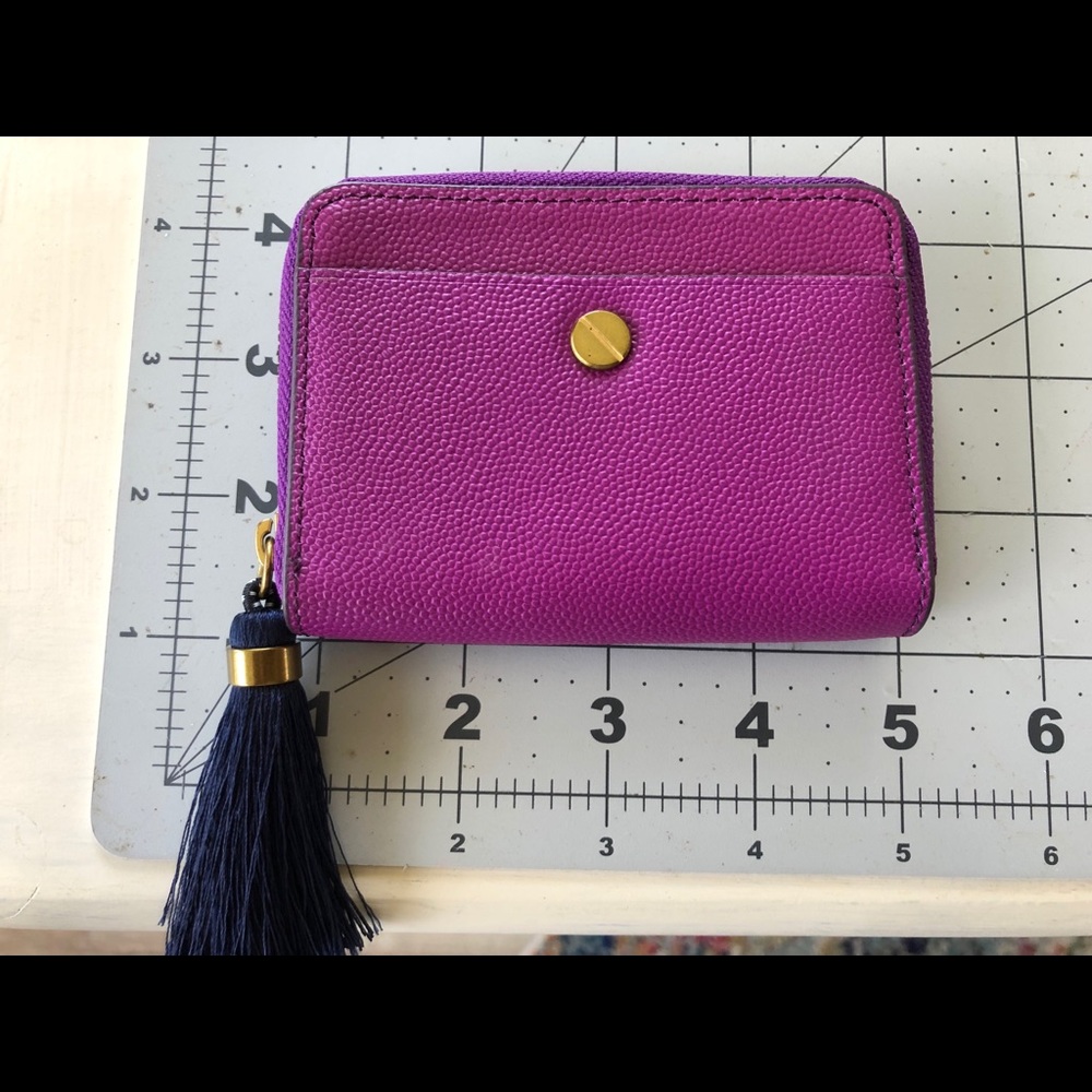 J. Crew tiny leather coin purse card holder wallet